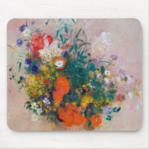 Vase der Blume, Redon Mousepad