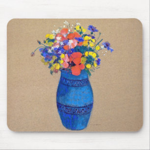 Vase der Blume, Redon Mousepad