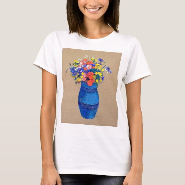 Vase der Blume, Redon T-Shirt (Vorderseite)