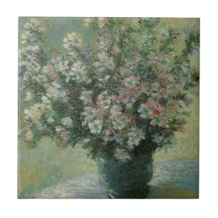 Vase der Blume von Claude Monet Fliese