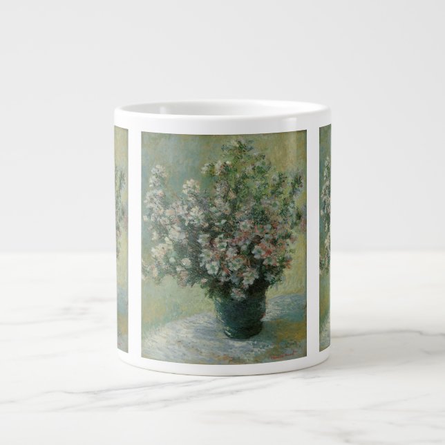 Vase der Blume von Claude Monet Jumbo-Tasse (Vorderseite)