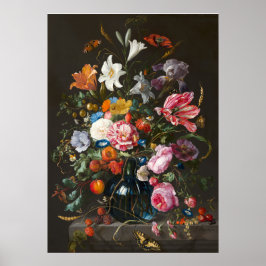 Vase der Blume von Jan Davidsz de Heem. Poster