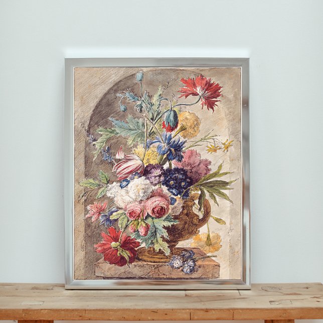 Vase der Blume von Jan van Huysum Poster (Von Creator hochgeladen)
