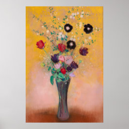 Vase der Blume von Odilon Redon Poster