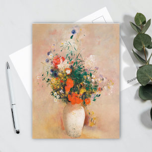 Vase der Blume von Odilon Redon Postkarte
