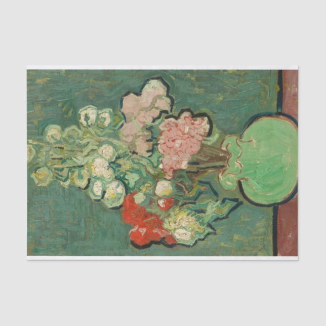 Vase der Blume von Vincent van Gogh Seidenpapier (Vorderseite)