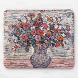 Vase der Blume, Zinnias von Maurice Prendergast Mousepad
