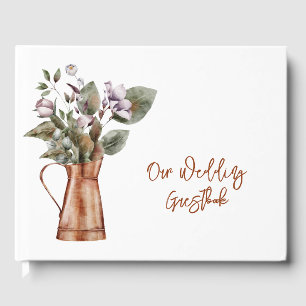 Vase der Hochzeit von Blume Gästebuch