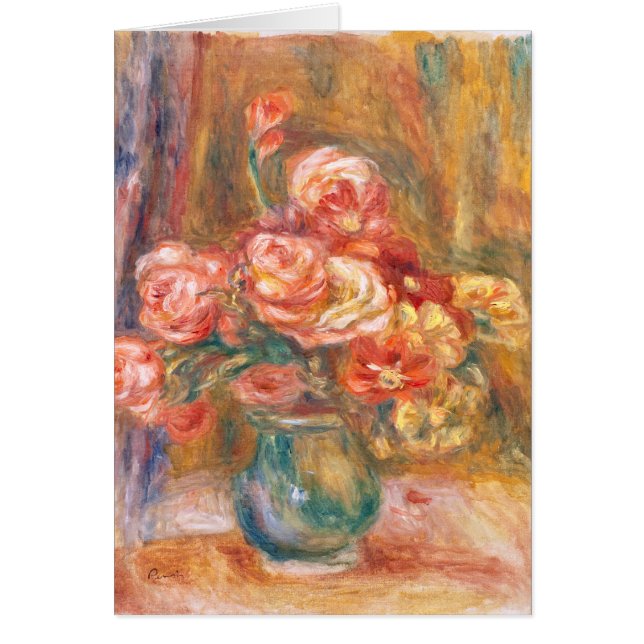 Vase der Rose Auguste Renoir Kunst (Vorne)