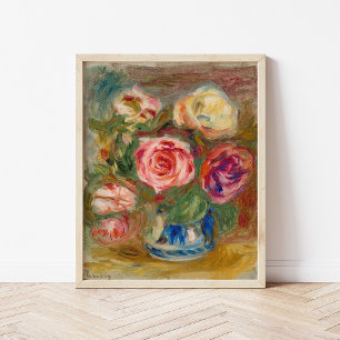 Vase der Rose Renoir Poster