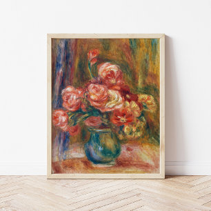 Vase der Rose Renoir Poster