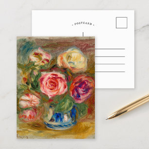 Vase der Rose   Renoir Postkarte