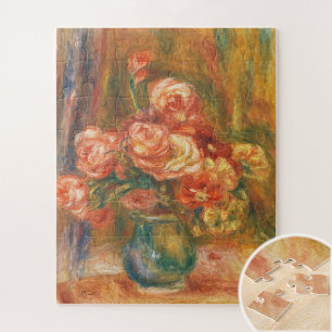 Vase der Rose von Auguste Renoir Art Puzzle