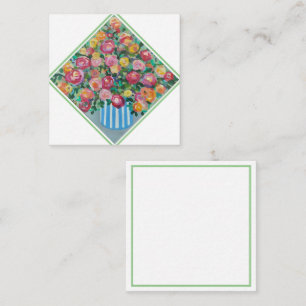 Vase der Umschließungskarte für Rose Begleitkarte