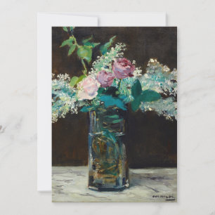 Vase der weißen Lilacs und Rose   Édouard Manet