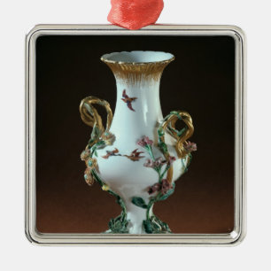 Vase Duplessis mit Golddekoration Ornament Aus Metall