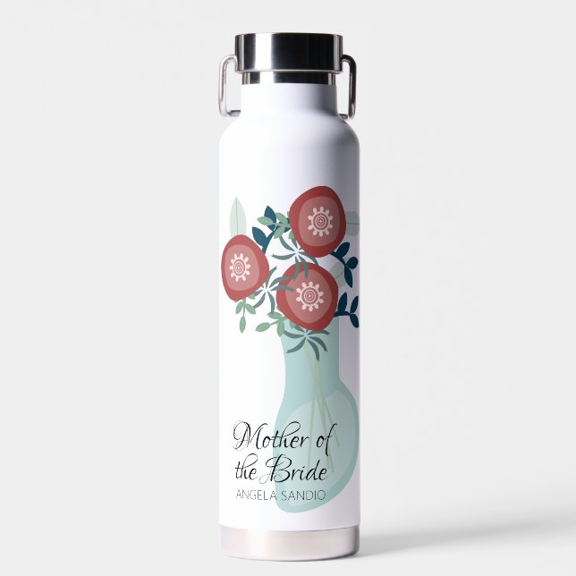 Vase Floral Hochzeitsgeschenke für Mutter Wasserfl Trinkflasche (Vorne)
