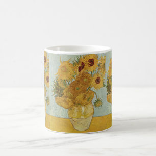 Vase mit 12 Sonnenblumen - Vincent van Gogh Kaffeetasse