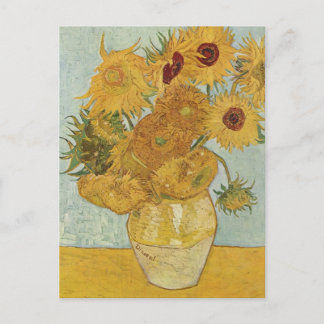 Vase mit 12 Sonnenblumen Vincent Van Gogh Postkarte