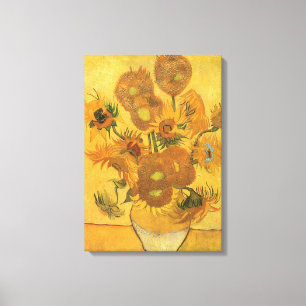 Vase mit 15 Sonnenblumen von Vincent van Gogh Leinwanddruck