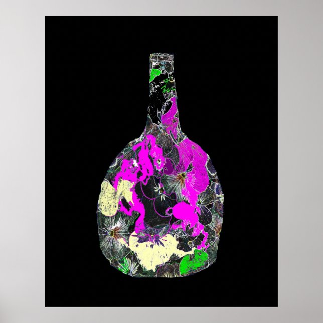 Vase mit Blume Poster (Vorne)