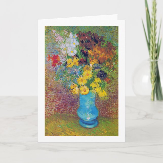 Vase mit Daisies und Anemones, Van Gogh Karte (Vorderseite)