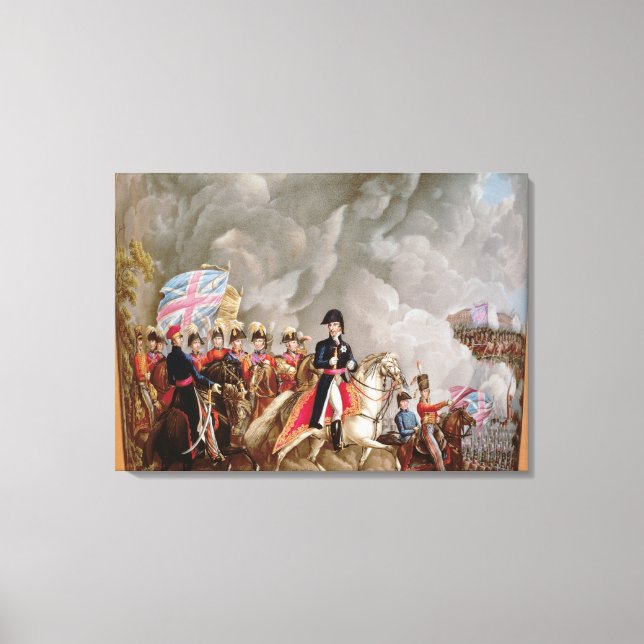 Vase mit Darstellung von Wellington Leinwanddruck (Vorderseite)