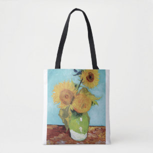 Vase mit drei Sunglowers 1888 von Vincent van Gog