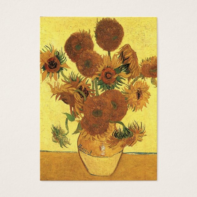 Vase mit fünfzehn Sonnenblumen, van Gogh (Vorderseite)