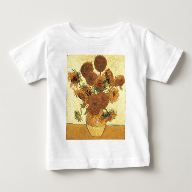 Vase mit fünfzehn Sonnenblumen, Vincent van Gogh Baby T-shirt (Vorderseite)