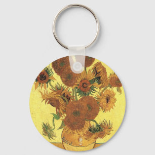 Vase mit fünfzehn Sonnenblumen, Vincent van Gogh Schlüsselanhänger