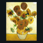 Vase mit fünfzehn Sonnenblumen von Vincent Van Gog Poster<br><div class="desc">Soweit ich weiß,  sind diese Bilder öffentlich zugänglich und sollen in den USA uneingeschränkt genutzt werden können. Bitte kontaktieren Sie mich,  wenn Sie feststellen,  dass eines dieser Bilder nicht in Public Domain sind.</div>