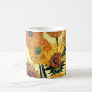 Vase mit fünfzehn Sonnenblumen von Vincent van Gog Tasse