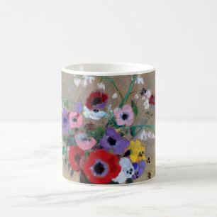 Vase mit gemischten Blume, Redon Kaffeetasse