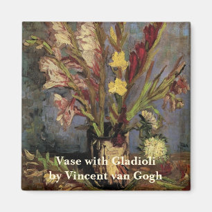 Vase mit Gladioli von Vincent van Gogh Magnet
