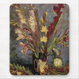 Vase mit Gladioli von Vincent van Gogh Mousepad