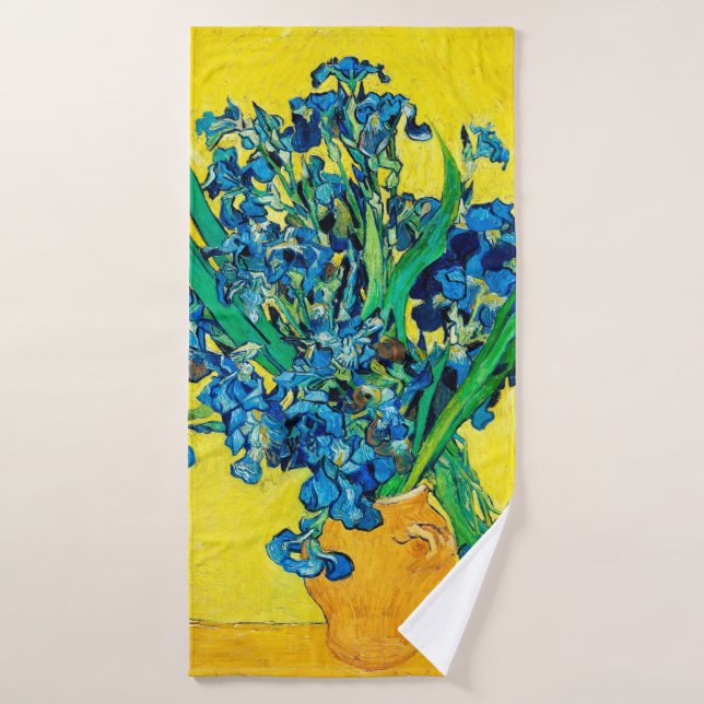 Vase mit Ire, Van Gogh Badehandtuch (Badehandtuch)