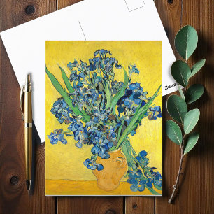 Vase mit Ire, Vincent Van Gogh Postkarte
