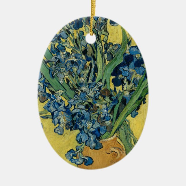Vase mit Iren von Van Gogh - Still Life Keramik Ornament (Vorne)