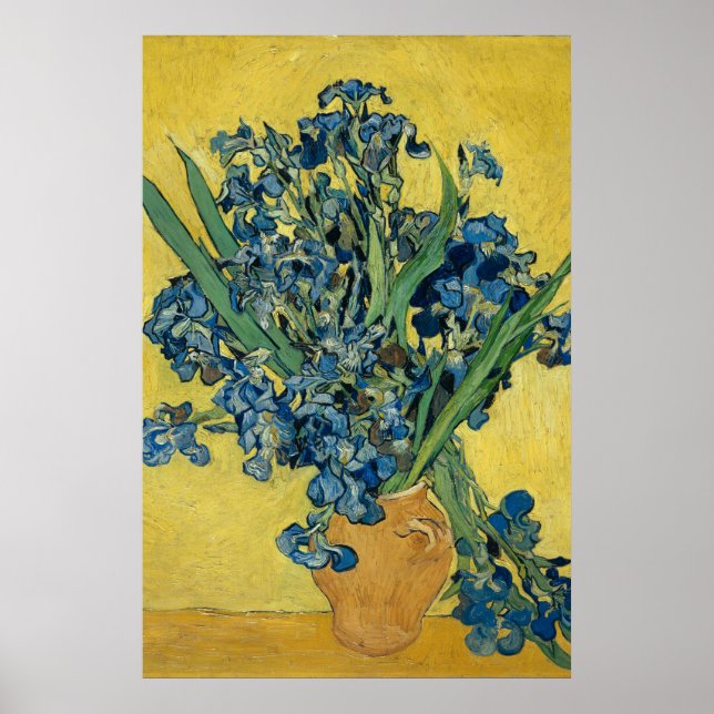 Vase mit Iren von Van Gogh - Still Life Poster (Vorne)