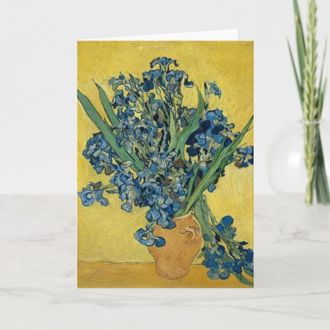 Vase mit Irisch von Van Gogh - Still Life Karte (Vorderseite)