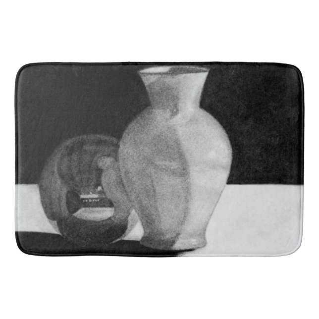Vase mit Kugel Badematte (Vorderseite)