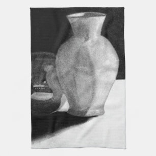 Vase mit Kugel Handtuch