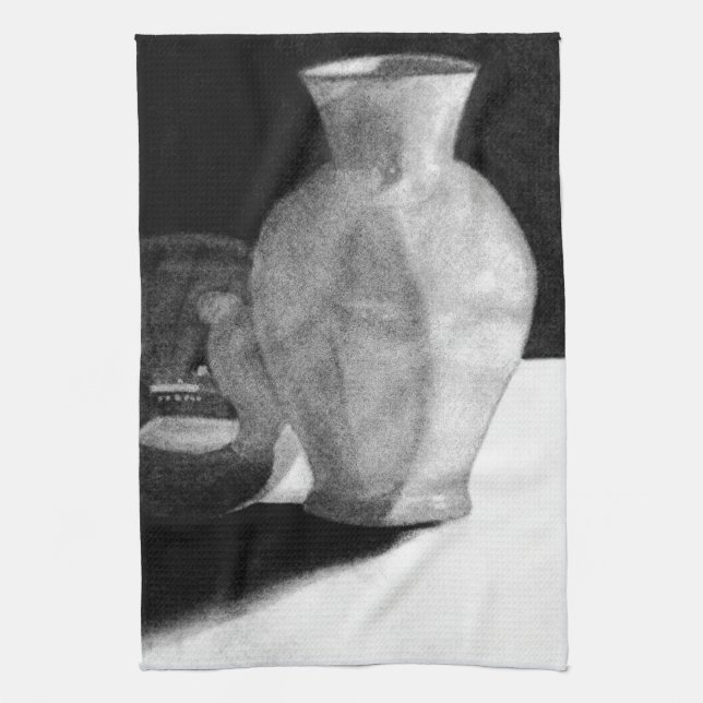 Vase mit Kugel Handtuch (Vertikal)