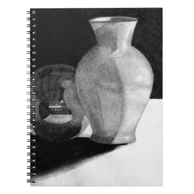 Vase mit Kugel Notizblock (Vorderseite)