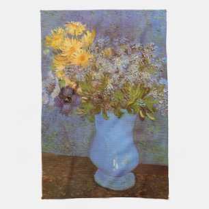 Vase mit Lilacs und Daisis von Vincent van Gogh Geschirrtuch