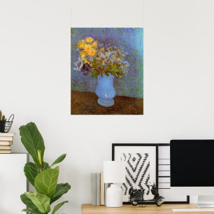 Vase mit Lilacs und Daisis von Vincent van Gogh Poster