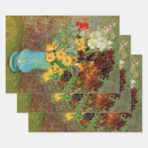 Vase mit Margeriten und Anemonen von Vincent van G Geschenkpapier Set