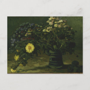 Vase mit Margeriten von Vincent Van Gogh Postkarte