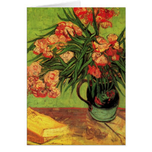 Vase mit Oleanders und Bücher von Vincent van Gogh